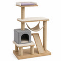 Árbol para Gatos con Cueva y Hamaca de MDF y Poliéster