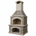 Barbacoa de Piedra para Exterior con Chimenea