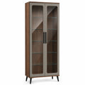 Vitrina de Madera y Vidrio Templado