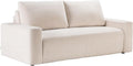 Sofa Vente-unique, 160 cm, 16 cm, Beige, CanapÈ 4 Places Convertible Express en Tissu texturÈ