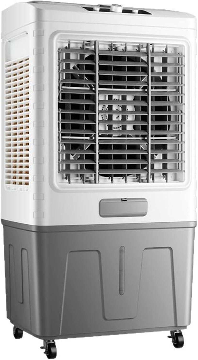 WJIANBIN Mobiles Klimagerät, 50 l, 60 l, 80 l, Weiss, Industrie-Luftbefeuchter, Verdunstungsluftkühler mit Wassertank