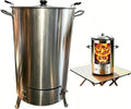 Pkkiimor Holzkohlegrill, Verdicktes, kaltgewalztes Stahlblech, Braun, Vertikaler Barbecue-Grill, mit Holzkohle gegrillter Hähnchengrill