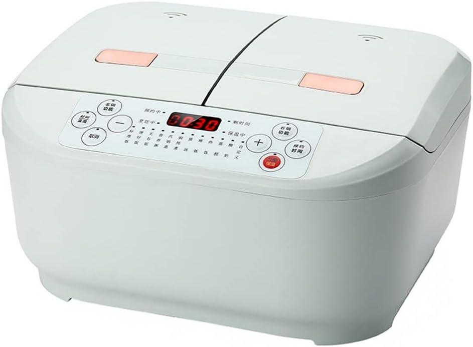ZHJOPP Reiskocher, Schwarz, mit Wasserbad, Für den Heimgebrauch, Smart, All-in-One, Dual-Kombination, Multifunktion