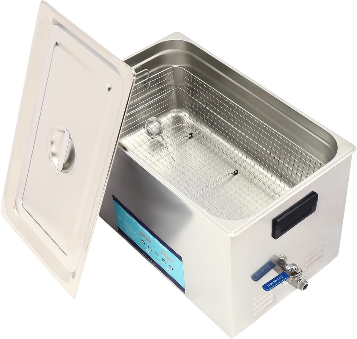 Ecoggeder Laborreinigungsmittel, 600 W, 30 L, 201&304 Edelstahl, Gummi, Silber