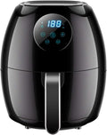 YHQKJ Heissluftfritteuse, 3,5 l, Schwarz, Heissluftfritteuse Haushalt Intelligente vollautomatische, 360 Luftumwälzung