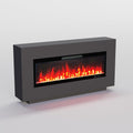 GLOW FIRE Elektrokamin, 136x75x25 cm, 1800 W, Grau, GF Core Demeter mit realistischem 3D LED-Feuer - Stand