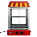 KuKoo Hot Dog-Maschinen, 2000 W, Silber, Hot Dog Dampfgarer, elektrischer Wärmer aus Edelstahl, Maschine, kommerzielle Schiebetüren