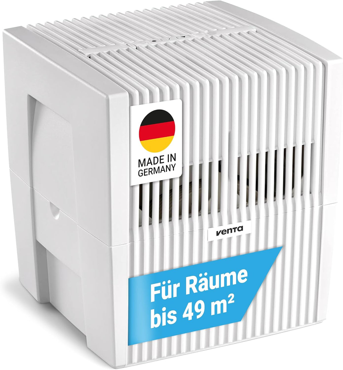 VENTA Luftbefeuchter für ein Zimmer, 21 dB, 49 m, 7 l, Schwarz, Luftbefeuchter LW25 Classic Original, bis ², sehr leise (A)
