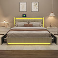 BRILVERDE Bett, 180x200 cm, 180x200 cm, Leinen, Beige, Polsterbett Doppelbett mit stauraum, Stauraumbett mit 4 schubladen