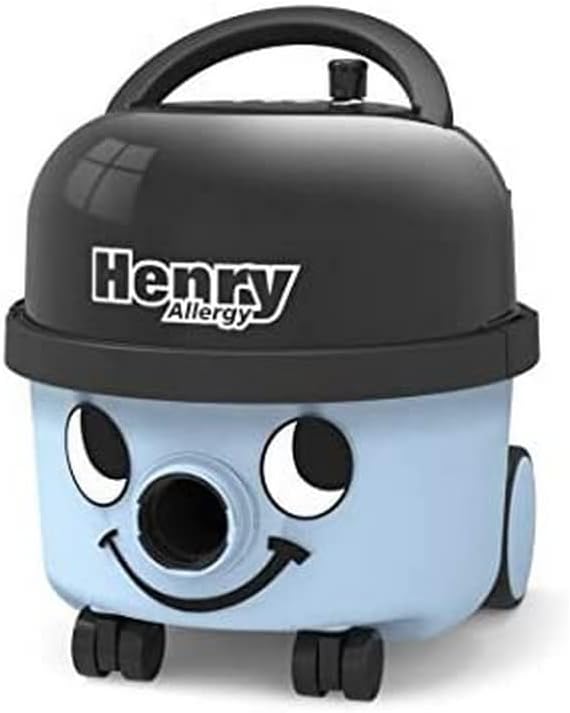 Numatic Staubsauger, 620 W, Schwarz, International Henry Allergy HVA160-11, hellblau, 72 Dezibel