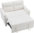 Sofa WEALTHKING, Beige, Multifunktionales Schlafsofa 2-Sitzer mit verstellbarer, Faltbares Loungesofa mit Kissen