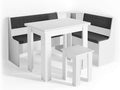 Vicco Esstisch, 150 x 120 cm, Die Essgruppe für die Küche besteht aus pflegeleichter Spanplatte 16 mm, mit einer Melaminharzbeschichtung