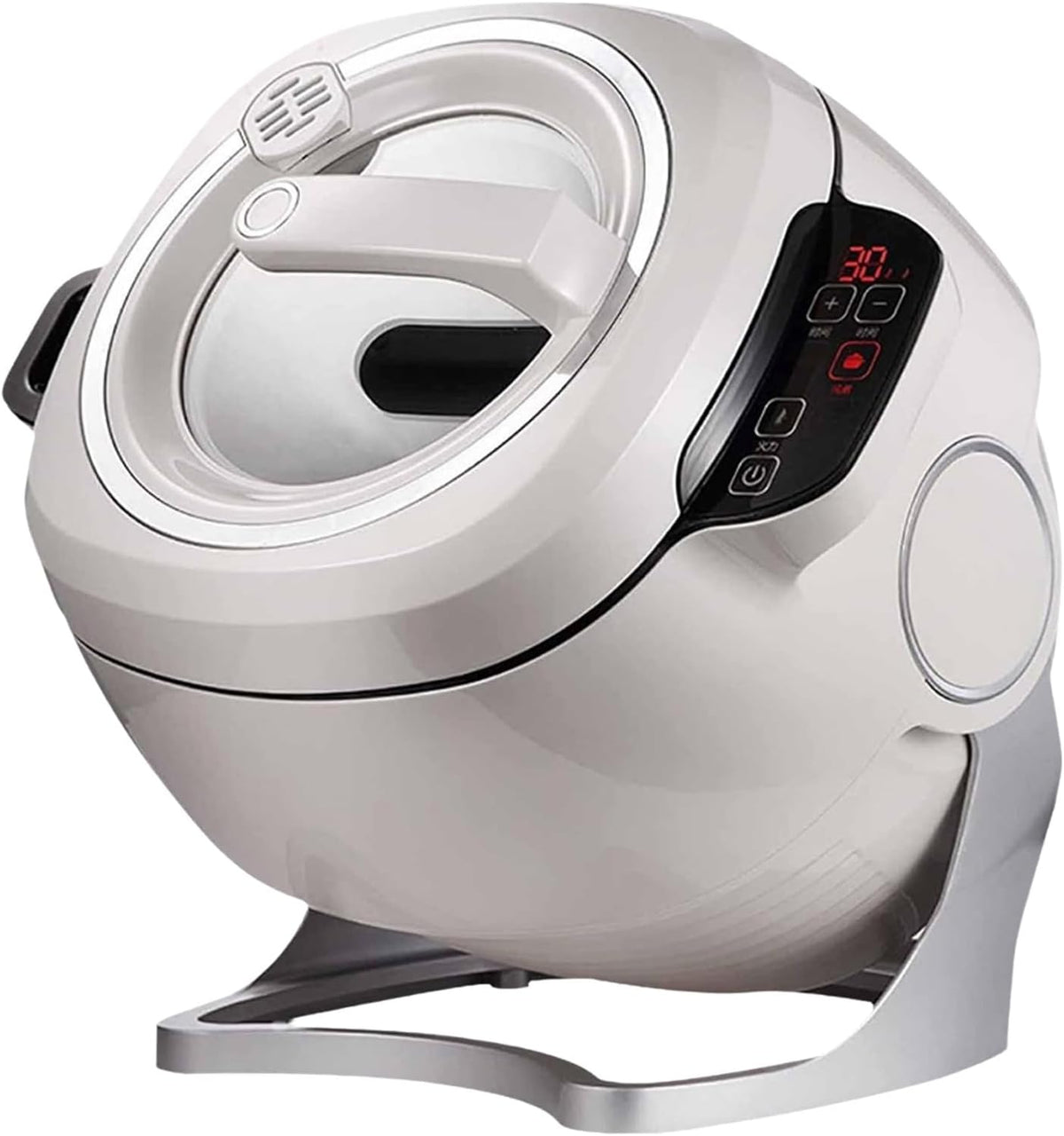 emobwdy Brotbackautomaten, 2000w, 6l, Weiss, Automatikkochmaschine, Wok Gebratener Reishersteller-EIN-klick-Smart-Start