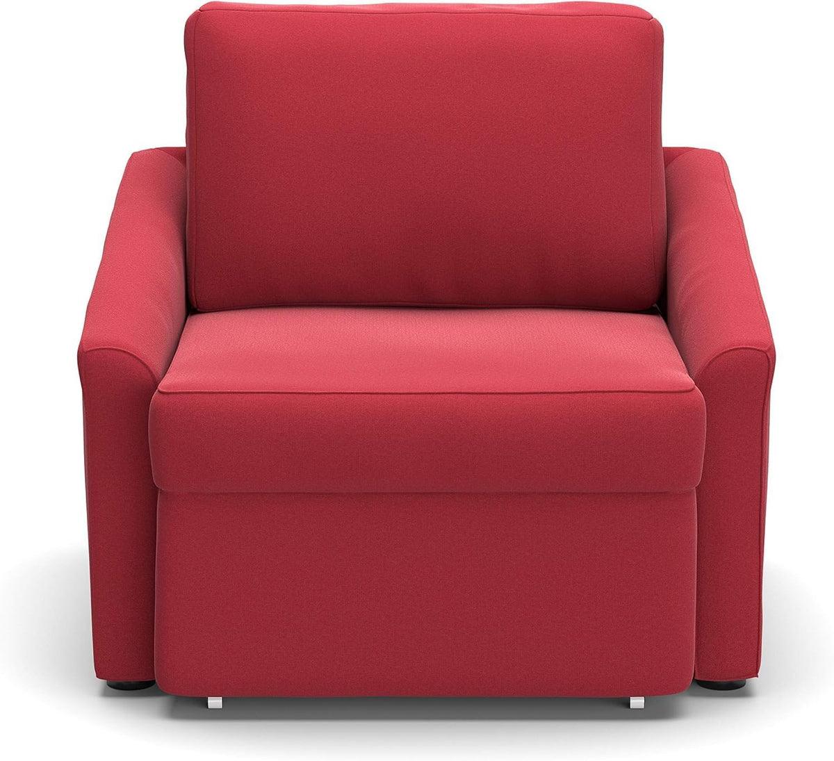 DOMO. collection Relaxsessel, 108 x 96 x 86 cm, Rot, Sessel Relax, Dauerschläfer, Boxspring Sofa mit Schlaffunktion