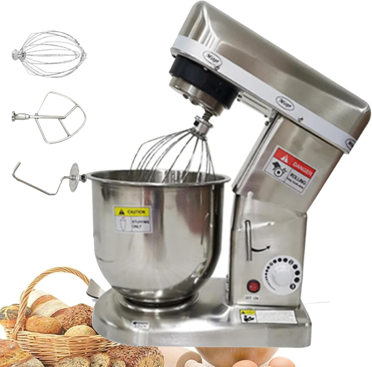 aromaoveite Nudelmaschinen, 350 W/500 W/500 W, 5 l/7 l/10 l, Edelstahl, Schwarz