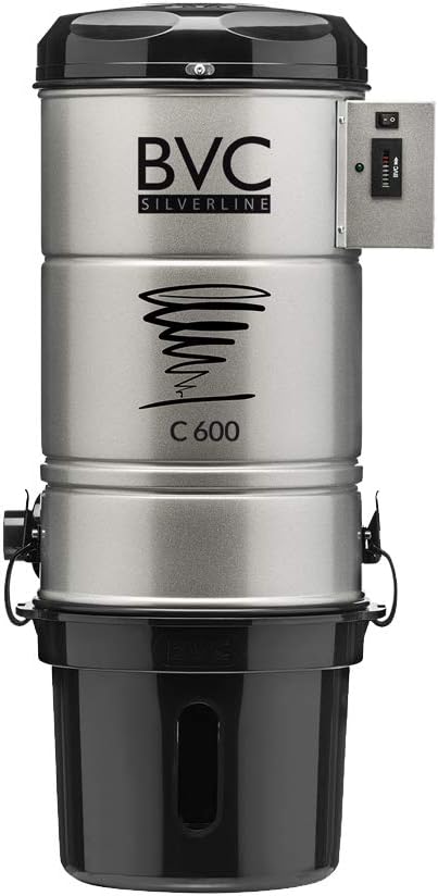 Bvc Staubsauger, 1800 W, Schwarz, EBS Zentralstaubsauger C 600 SILVERLINE /ca.600 Airwatt/bis