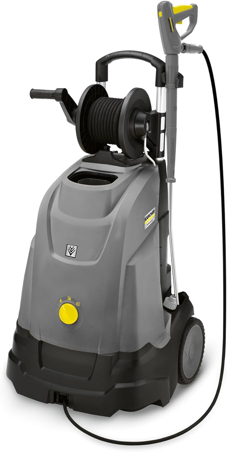 KÄRCHER Hochdruckreiniger, 150 bar, 80,5 kg, 450 l, 15 m, Schwarz, Heisswasser- HDS 5/15 UX, max. 80 °C, Arbeitsdruck