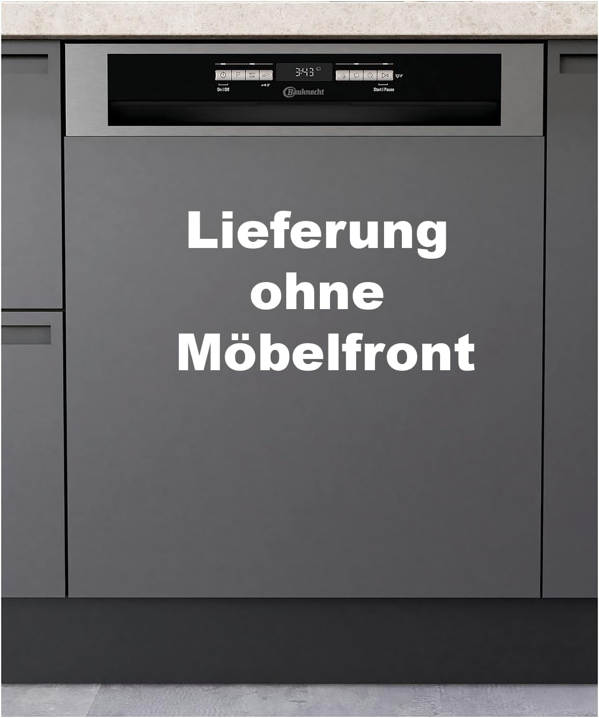 Bauknecht Geschirrspüler, 60 cm, Silber, B6B D841A X teilintegrierbarer / /C / 14