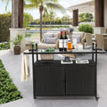 Gecheer Bartische & -theken, 131 cm (L) x 50 cm (B) x 91 cm (H), Stahl, Schwarz