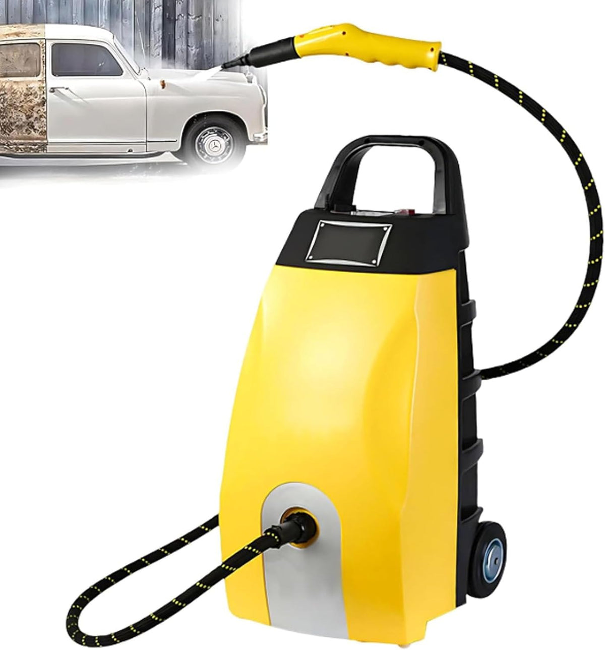 Oiyekntd Mikrowelle, 3000 W, Blau, Gewerblicher Dampfreiniger mit 3, 5-Liter-Tank, 110 °C (230 °F) Hochtemperaturdampf für Restaurantküchen