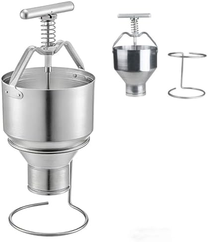 Manueller Donut-Maker, 3 l, Schwarz, Spender, verstellbare Dicke, Presse mit Ständer, Donut-Extruder für Zuhause