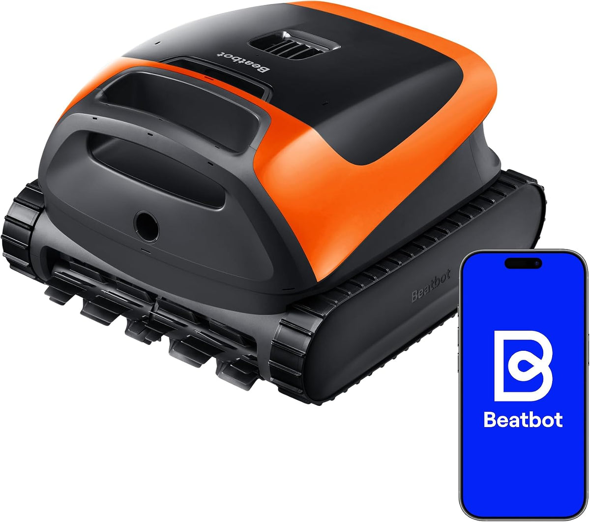 Beatbot Poolroboter, 5 L, Schwarz, Sora 30, 25700 LPH, 3-Zonen, Filterkorb, Mandarine