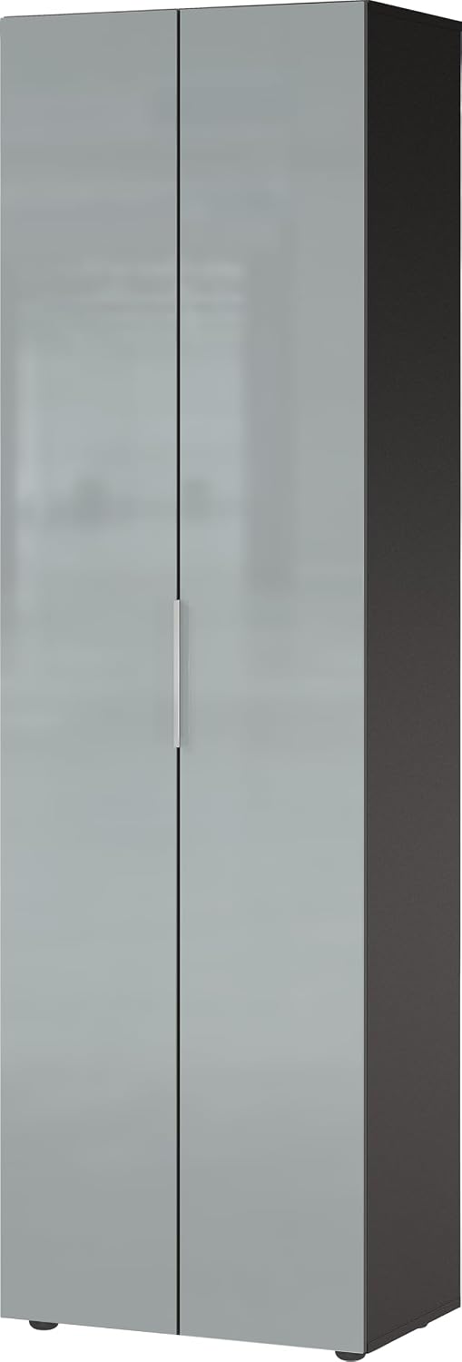 GERMANIA DIE MÖBELMACHER Garderobenschränke, 59 x 197 x 40 cm, Graphit/Silbergrau