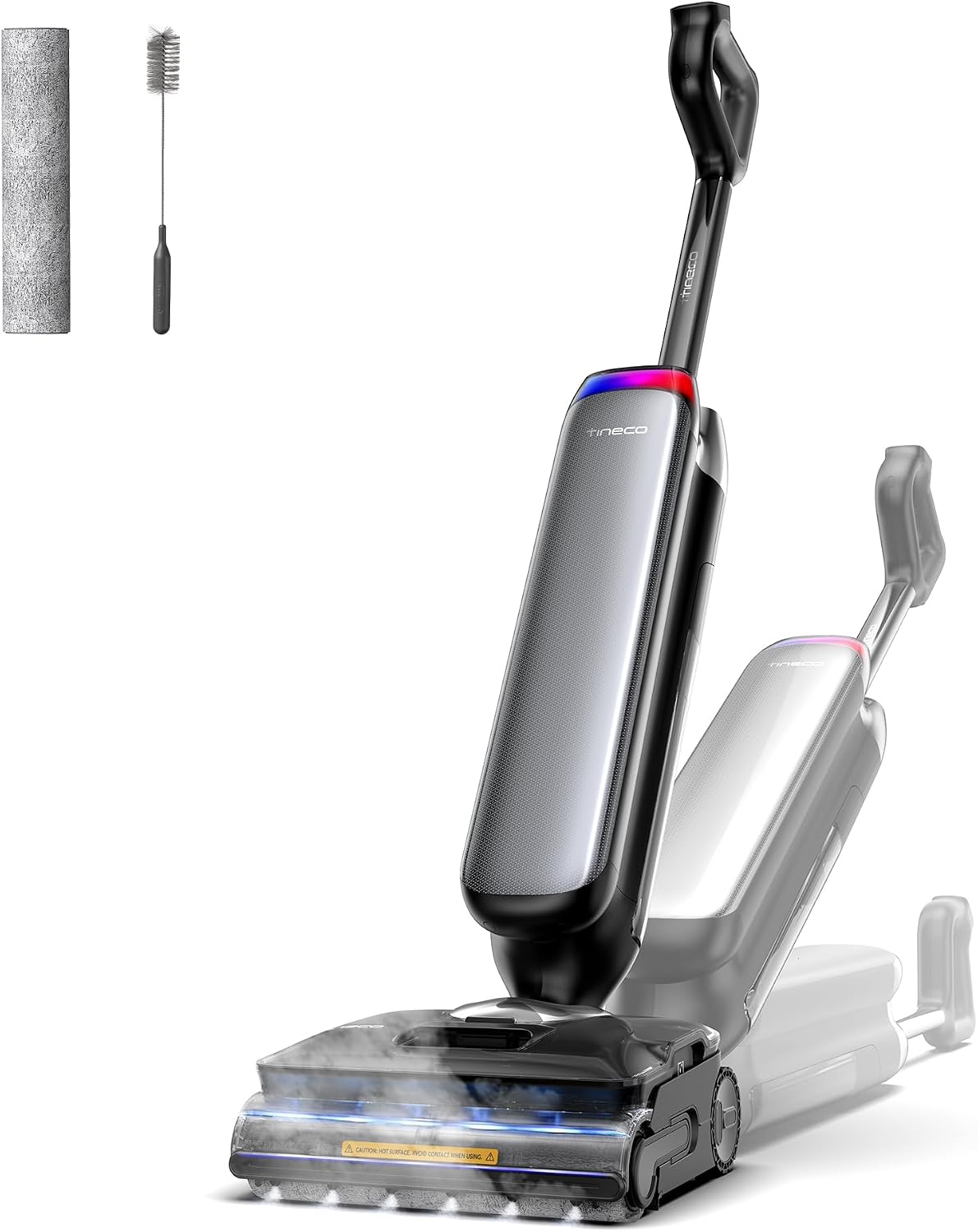 Tineco Nass-,Trockensauger für Werkstätten, Schwarz, Floor ONE S9 Artist Steam Pro Smart Nass-Trockensauger, HyperSteam