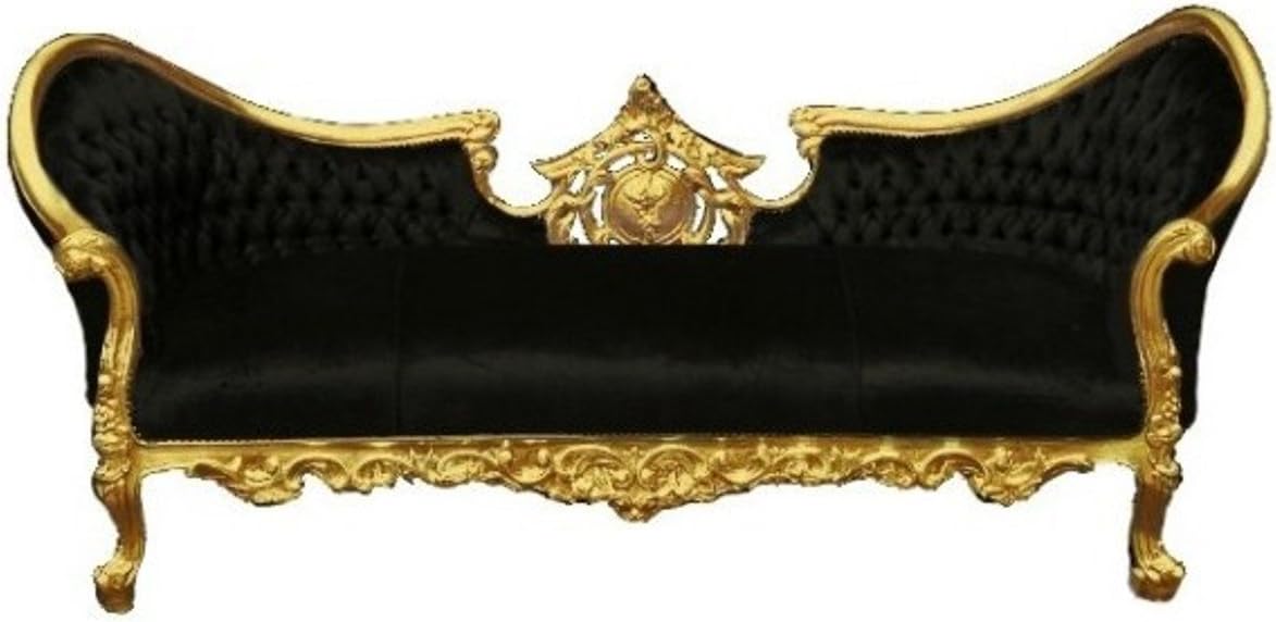 Sofa Casa Padrino, Schwarz/Gold, Barock Vampire - Limited Edition - Lounge Couch