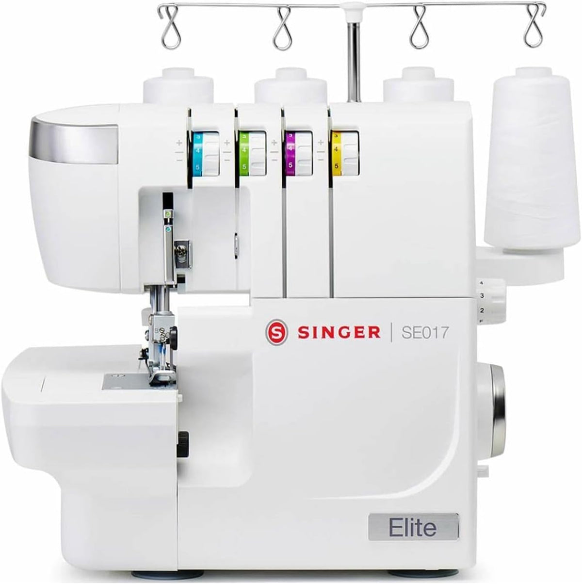 Singer Overlock-Nähmaschinen, Schwarz, SE017 Elite 4 Faden-Overlock-Maschine