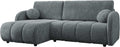 Mirjan24 Sofa, Grau, Ecksofa Zerlita L mit Bettkasten und Schlaffunktion, freistehend L-Form /Couch, Ottomane Universal