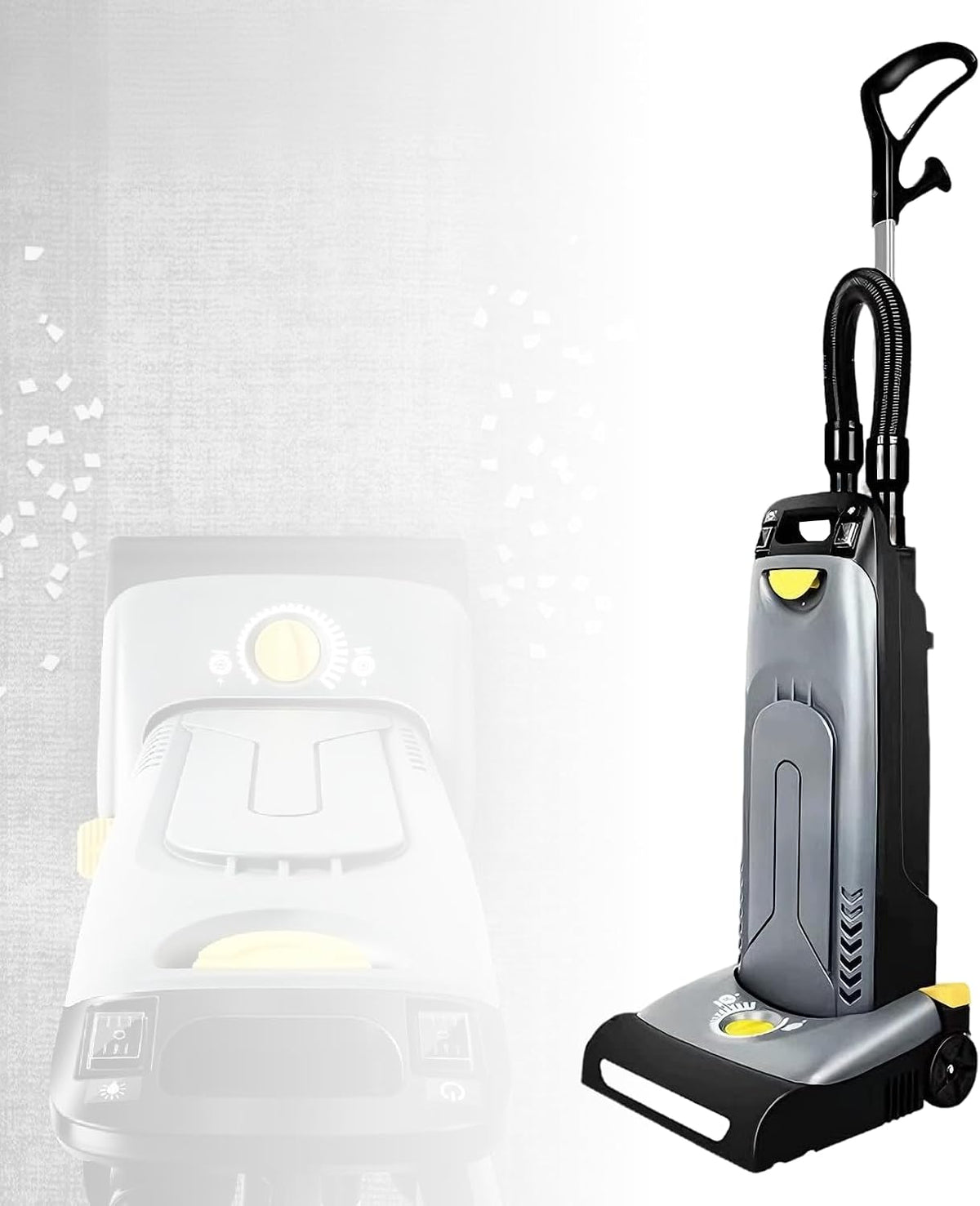 KUSOLE Staubsauger, 1200 W, 80 dB, Grau, 5-Liter-Staubbeutel, Hand-/Motorstaubsauger, Hand- und Motorstaubsauger
