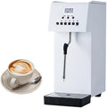 AYCDL Milchaufschäumer, Silber, Gewerblicher Dampfgarer, 6-Liter-Edelstahl-Espressomaschine, Geeignet Für Konditoreien Und Hotels
