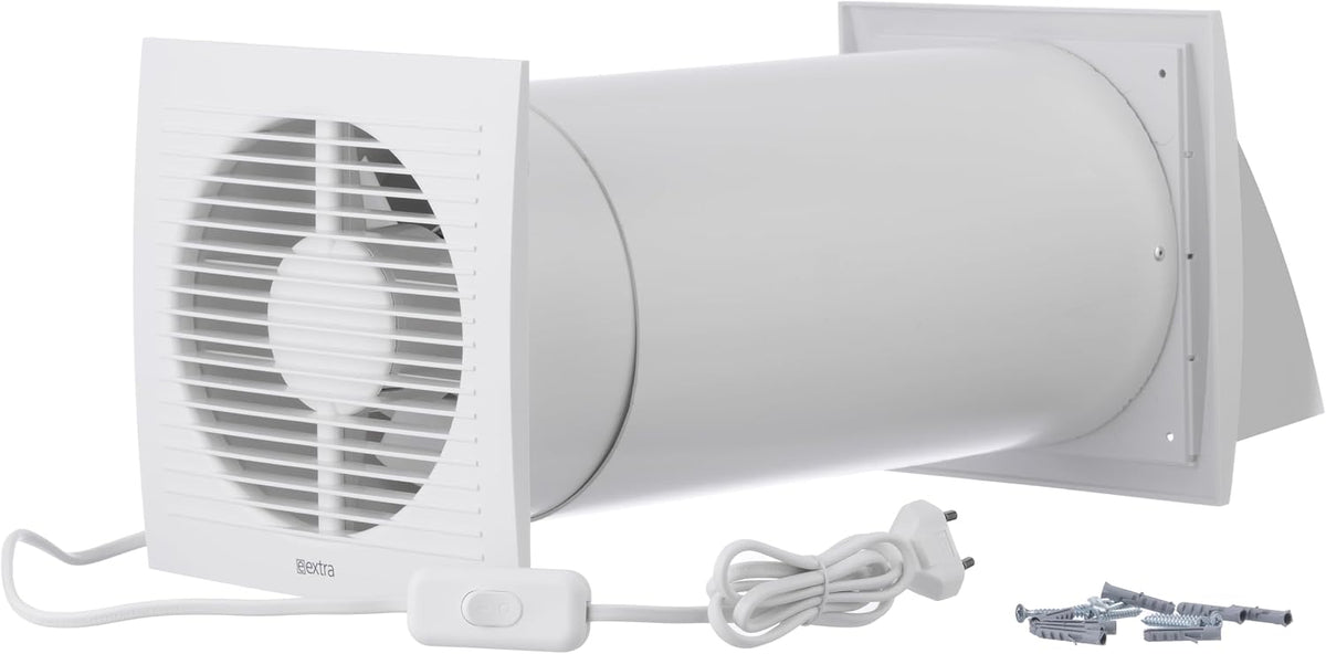 Steinberg14 Lüftungsanlage, 150 mm, Weiss, Dezentrale Lüftung mit Wärmerückgewinnung - Rekuperator