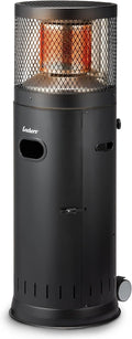 Enders Audiogerät, 6 kW, Schwarz, Gas-Heizstrahler, Terrassenstrahler mit stufenloser Regulierung 3-, Edelstahlbrenner