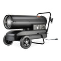 VEVOR Ölheizungen, Schwarz, Kerosin-/Diesel-Warmluftheizung, 100.000 BTU Torpedo-Raumheizer, tragbar mit Thermostatregelung