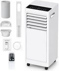 DIUNAOZI Mobiles Klimagerät, 12 m, Weiss, Mobile Klimaanlage 9000 BTU 3 in 1, für 8, ² mit Luftentfeuchter, Ventilator