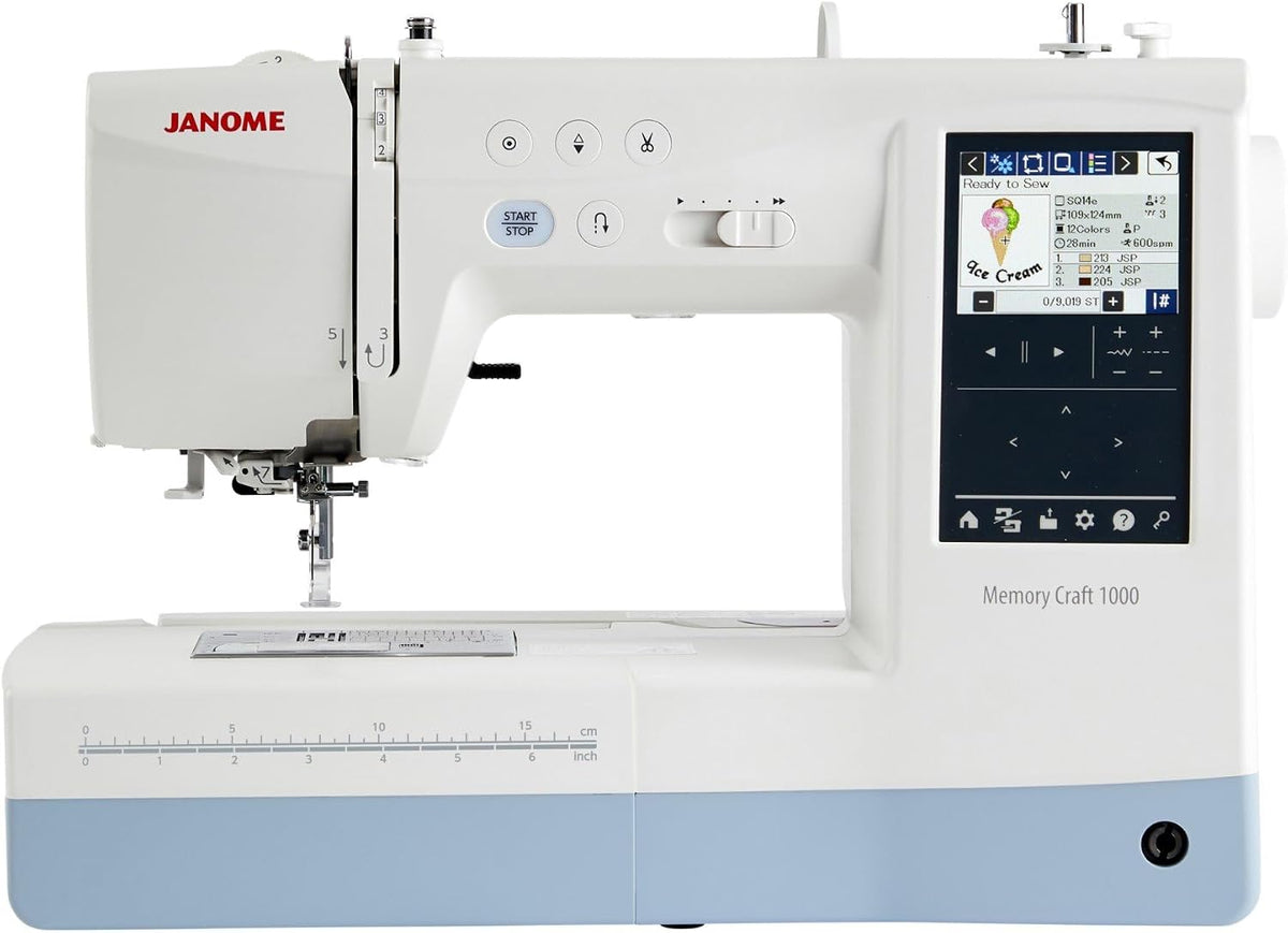 Janome Stickmaschinen, Schwarz, MC1000 Näh- und Stickkombi