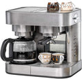 Rommelsbacher Kaffeemaschine, Schwarz/Silber, Kaffee/Espresso Center EKS 3010 - Filterkaffeemaschine, Glaskanne