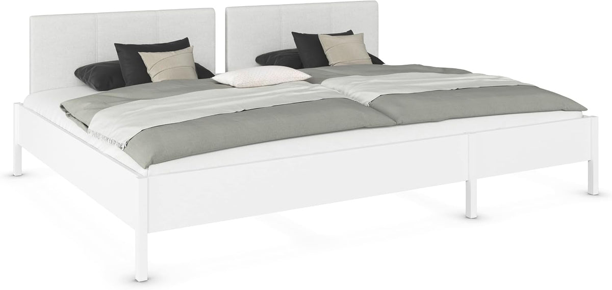 Rauch Möbel Bettrahmen, 278x98x209 cm, 270x200 cm, Weiss, Mare, Familienbett, Bett, Mehrpersonenbett, Liegefläche