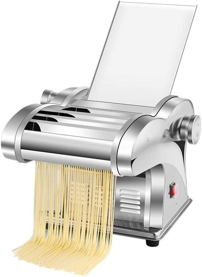 Nudelmaschine Monitor, Silber, Haushalts-Vollautomatische Nudelpresse, Kleine Edelstahl-Gewerbliche Multifunktionsrolle