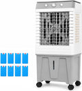 WAMJ AQDY Mobiles Klimagerät, 6000 m, 100 W, 70 L, Schwarz, 5 in 1 Verdunstungskühler mit Wassertank, ³/h Luftstrom