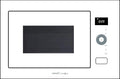 CATA Mikrowelle, 1200 W, 900 W, 60 cm, 25 l, Schwarz/Silber, MC B250 DT GWH Einbau-, mit Quarzgrill, 8 automatische Programme