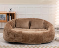 LIFEISLE Sofa, 145CM, Braun, Sitzsack 2 Sitzer Couch aus zerkleinerten Schwamm, Breit Loungesesse, Bean Bag Sessel Wohnzimmer Schlafzimmer Gästezimmer