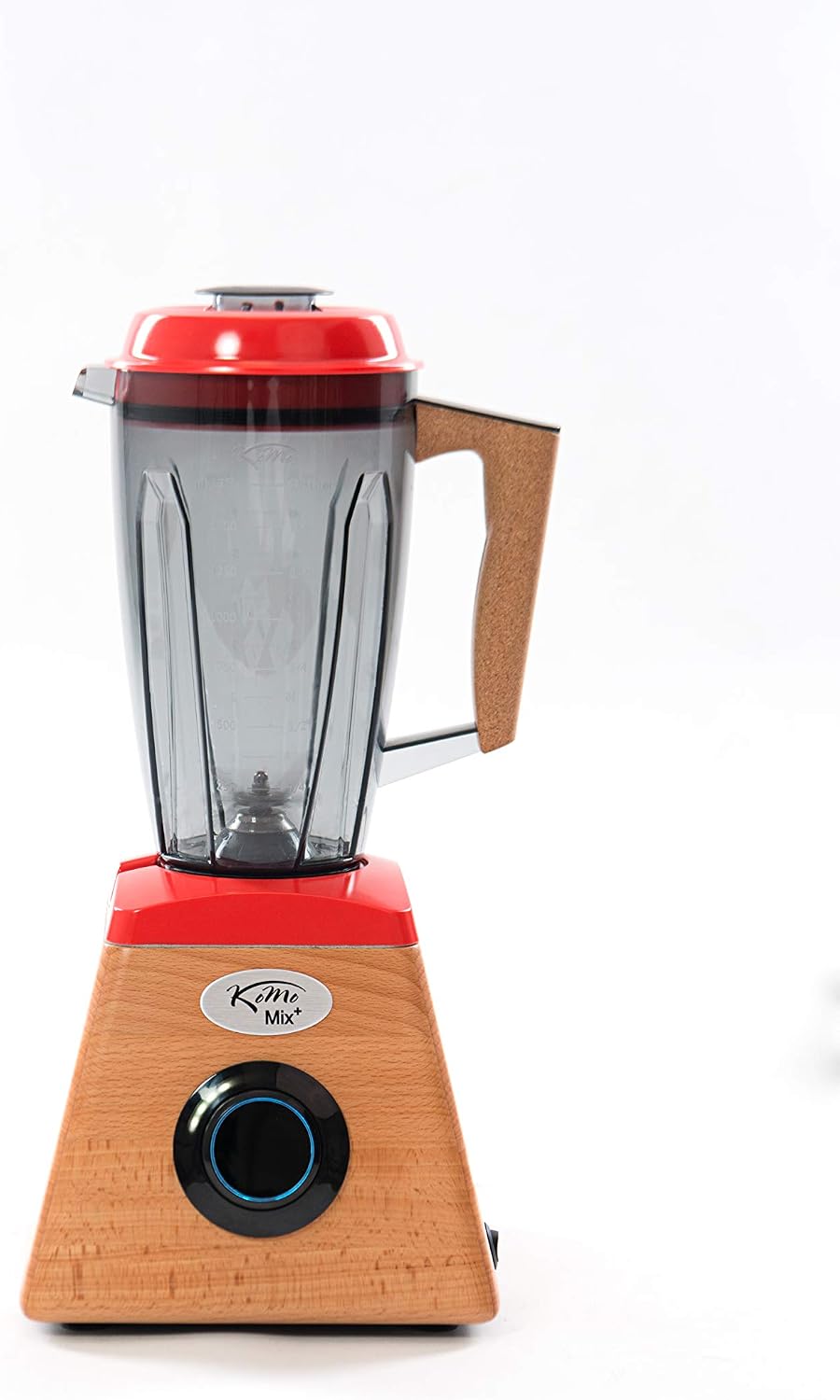 KoMo Standmixer, Rot, KoMoMix+ Hochleistungsmixer (1.400 Watt, 30.000 Umdrehungen/Min., fair & nachhaltig hergestellt)