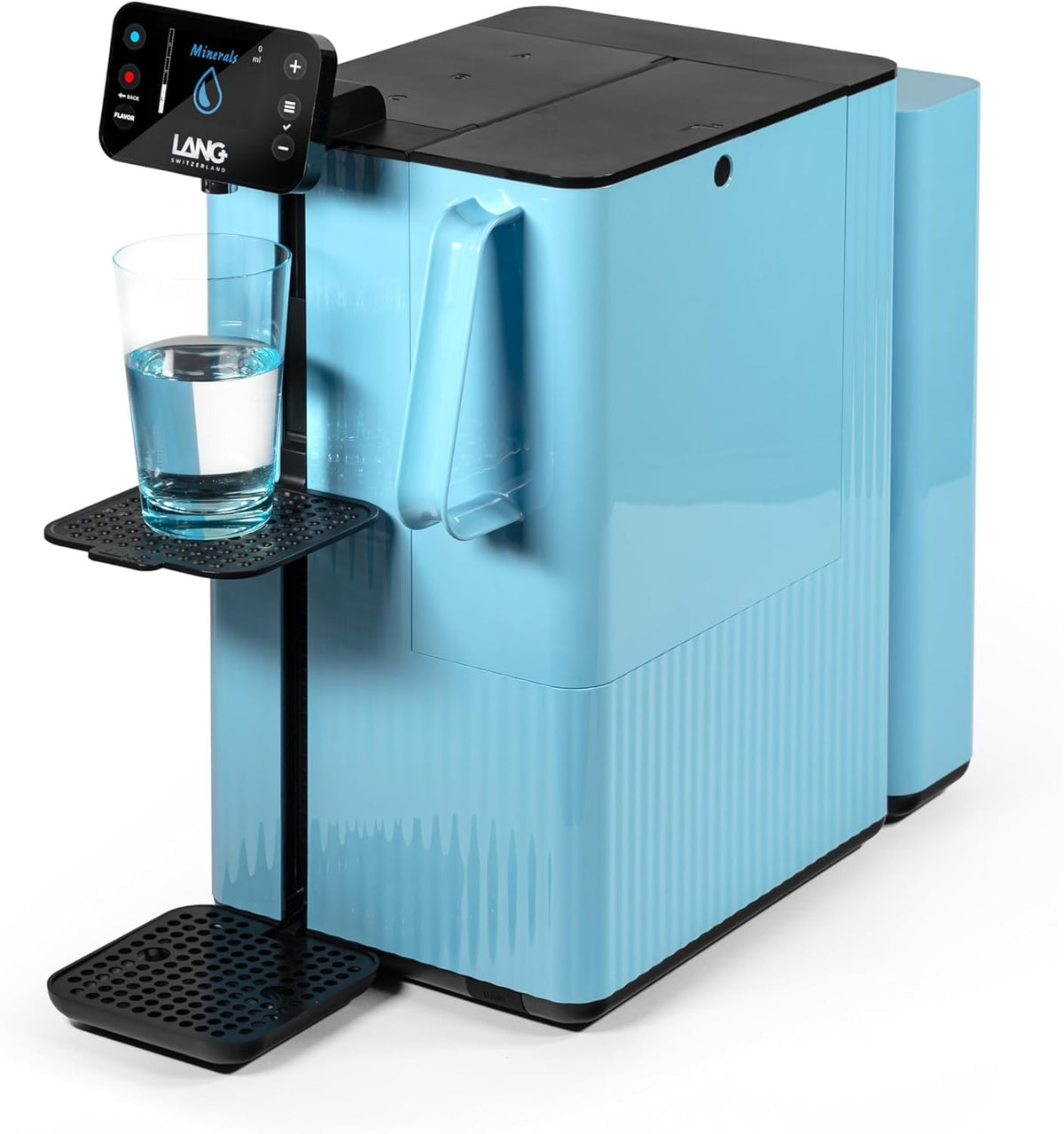 LANG Wasseraufbereiter, Grau, LANGWATER Autisch Osmoseanlage mit anpassbarer, Umkehrosmoseanlage mit UV Heisswasserspender & Mineralien