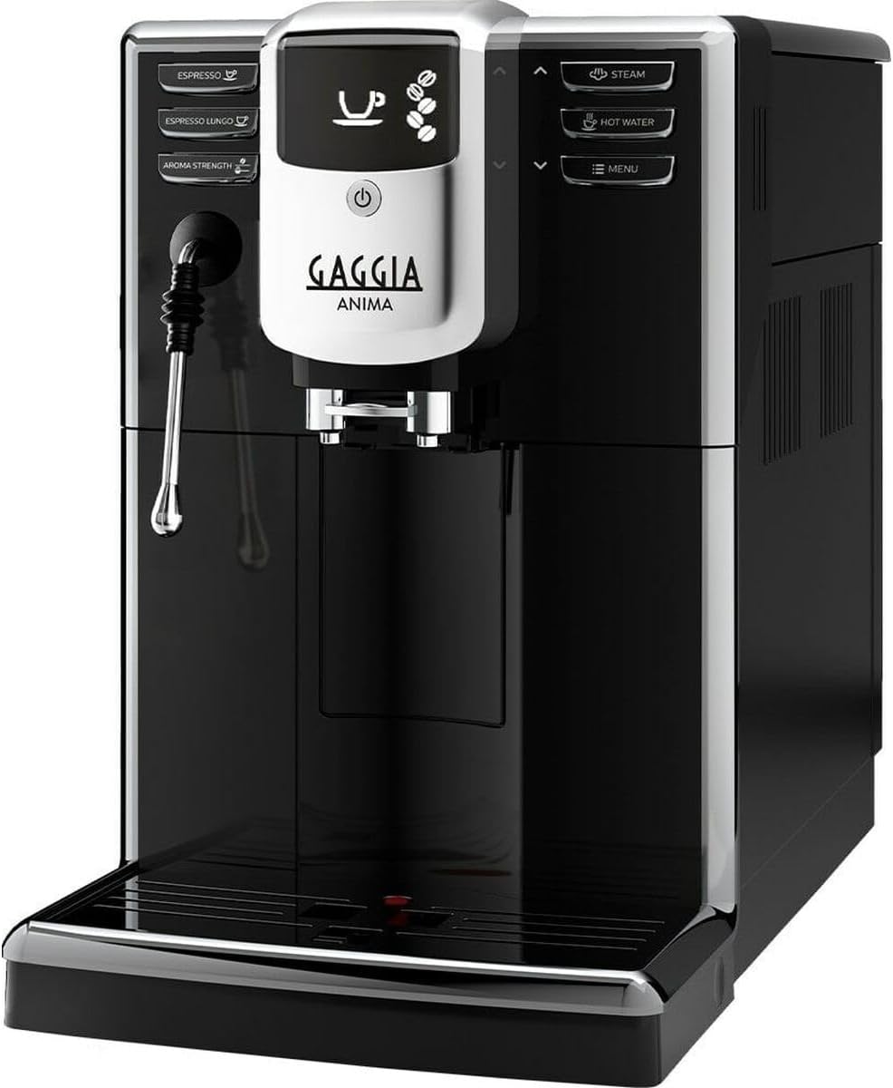 Gaggia Kaffeevollautomat, 1850 W, 15 Bar, 1,8 l, Schwarz/Silber, Anima CMF Barista Plus, 250 g