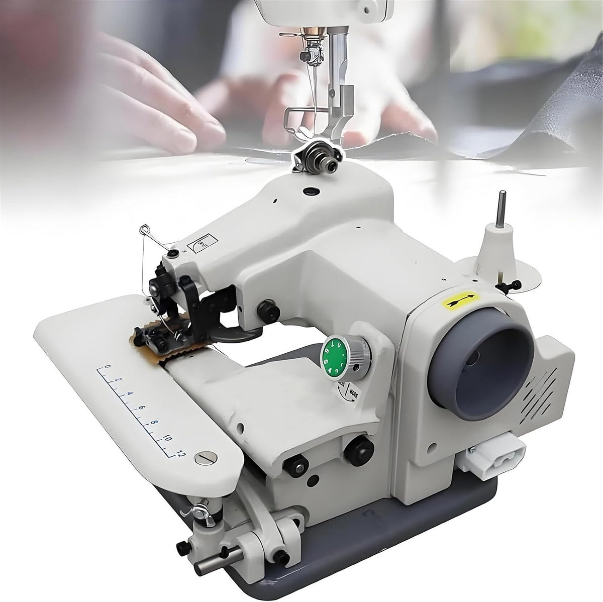 GUTYGIO Blindstichmaschine, Schwarz, Professionelle Nähmaschine mit 1200 U/min, tragbare Blindstich-Saummaschine