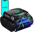 WYBOT Poolroboter, 210 m, Schwarz, C2 Vision Plus AI Kamera Kabelloser, akku Wand und Bode: Starke Saugkraft, Doppelfilter