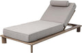 AXI Liegen, 210x95 cm, Beige, Blake Gartenliege aus Holzoptik/ mit Kissen, Sonnenliege-Rückenlehne mit 6 Positionen